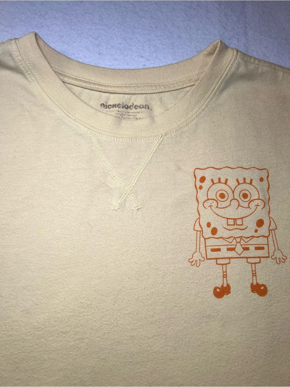 SpongeBob SquarePants Youth Long Sleeve Shirt Colorblock Yellow/Orange,Medium7/9